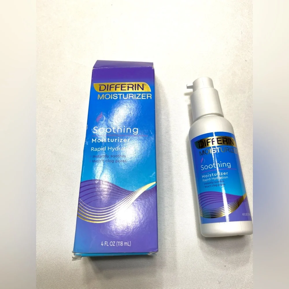 Differin Face Moisturizer Soothing Lotion for Face and Body,Gentle Skin Care